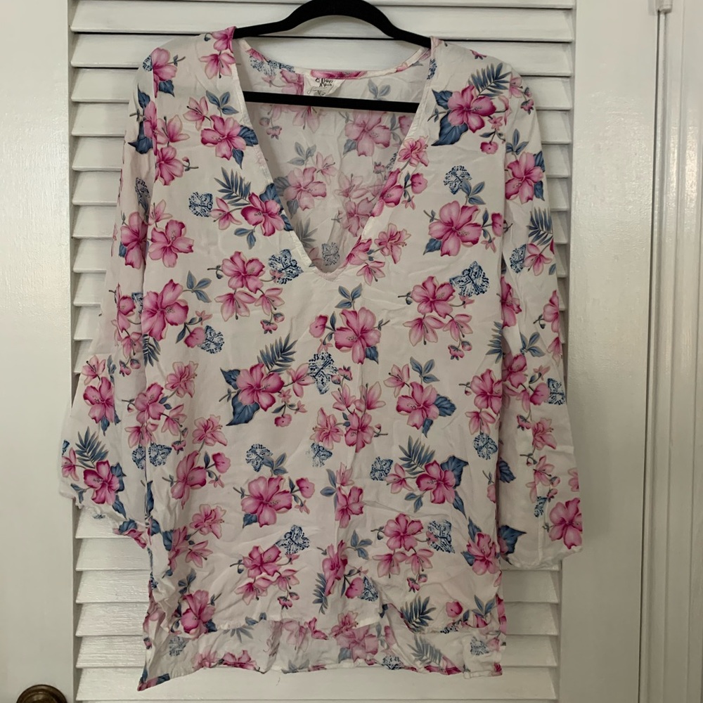 Frankie’s Bikinis Long Sleeve Dress